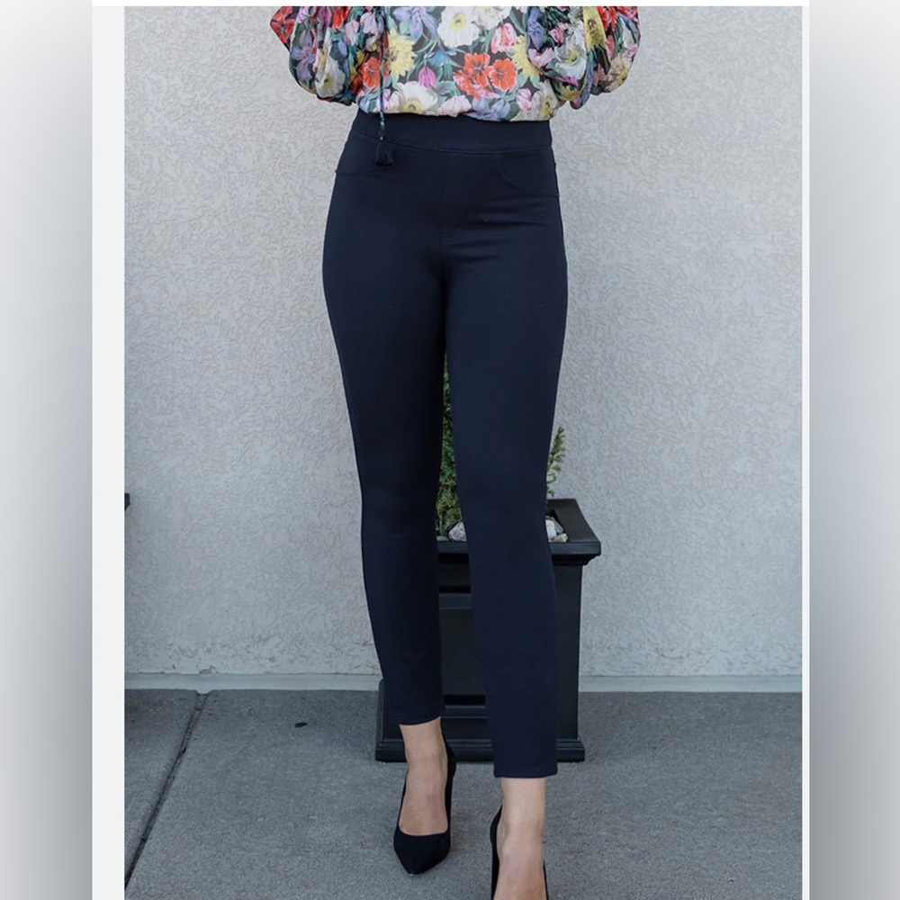 Spanx Navy Ankle Pants